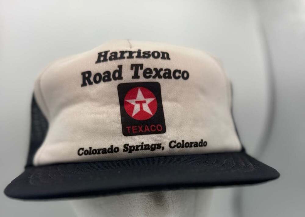 Vintage Crafted With Pride In U.S.A. Harrison Road Texaco Trucker Hat Adult